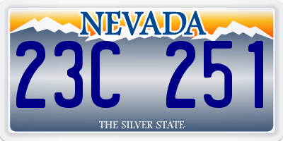 NV license plate 23C251