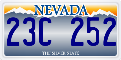 NV license plate 23C252