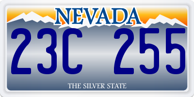 NV license plate 23C255