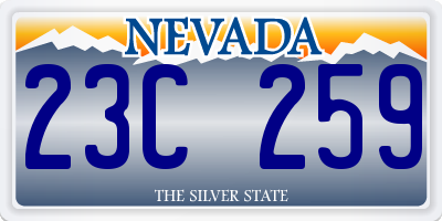 NV license plate 23C259
