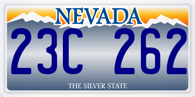 NV license plate 23C262