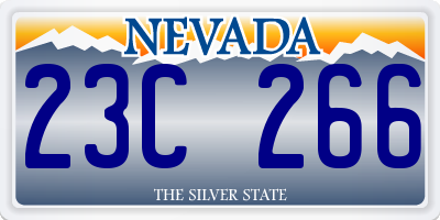 NV license plate 23C266