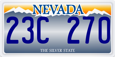 NV license plate 23C270