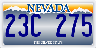 NV license plate 23C275