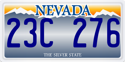 NV license plate 23C276