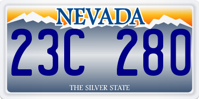 NV license plate 23C280