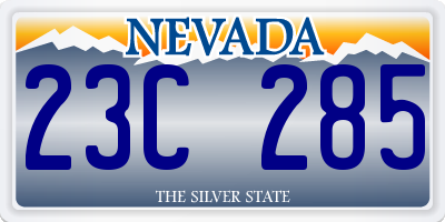 NV license plate 23C285