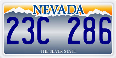 NV license plate 23C286