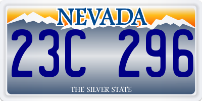 NV license plate 23C296