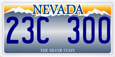 NV license plate 23C300