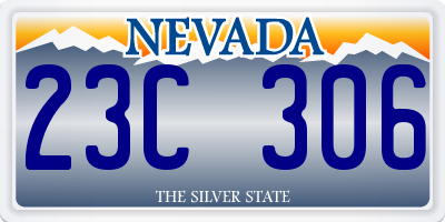 NV license plate 23C306