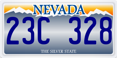 NV license plate 23C328