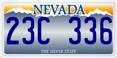 NV license plate 23C336