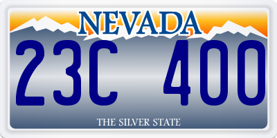 NV license plate 23C400