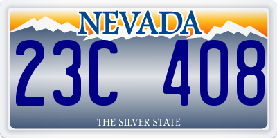 NV license plate 23C408