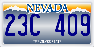NV license plate 23C409