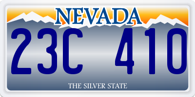 NV license plate 23C410