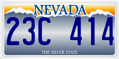 NV license plate 23C414