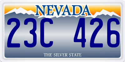 NV license plate 23C426