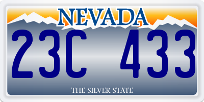 NV license plate 23C433