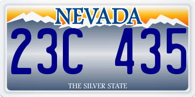 NV license plate 23C435