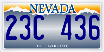 NV license plate 23C436