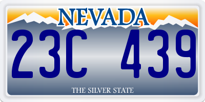 NV license plate 23C439