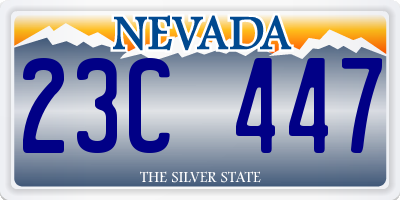 NV license plate 23C447