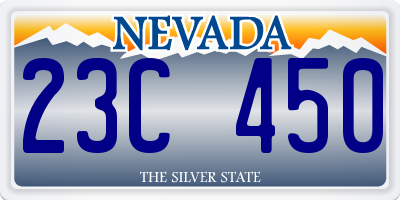 NV license plate 23C450