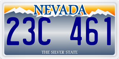 NV license plate 23C461