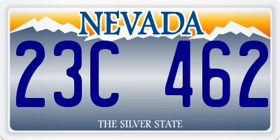 NV license plate 23C462