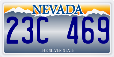 NV license plate 23C469