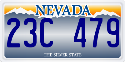 NV license plate 23C479