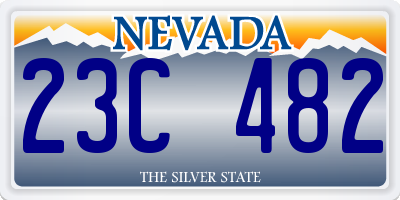 NV license plate 23C482