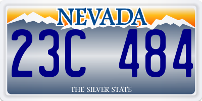 NV license plate 23C484