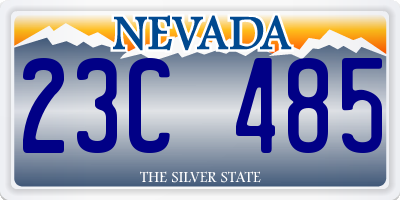 NV license plate 23C485