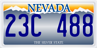 NV license plate 23C488