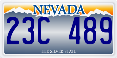 NV license plate 23C489