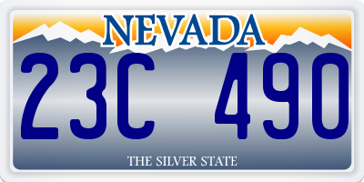 NV license plate 23C490