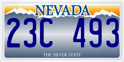 NV license plate 23C493