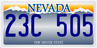 NV license plate 23C505