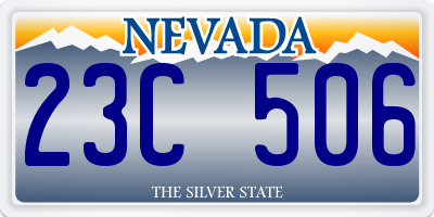NV license plate 23C506
