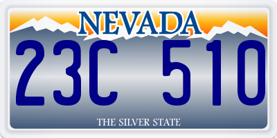 NV license plate 23C510