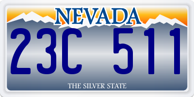 NV license plate 23C511