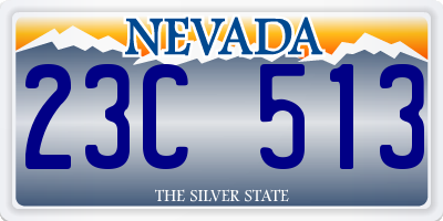 NV license plate 23C513