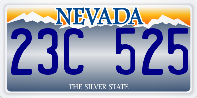 NV license plate 23C525