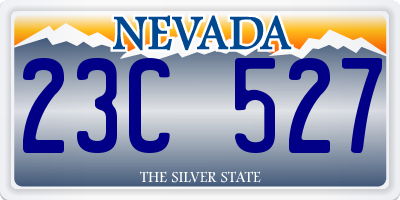 NV license plate 23C527