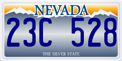 NV license plate 23C528