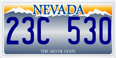 NV license plate 23C530