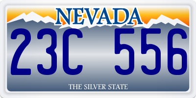 NV license plate 23C556